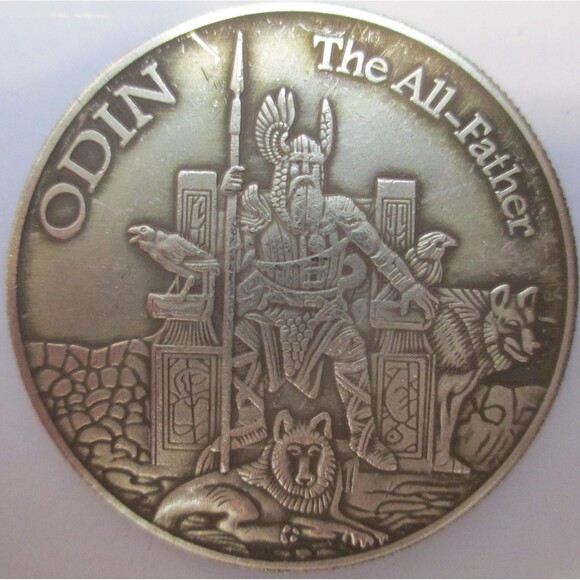 NEW-Norse Gods Freya & Odin Round USA Coin - Picture 8 of 8